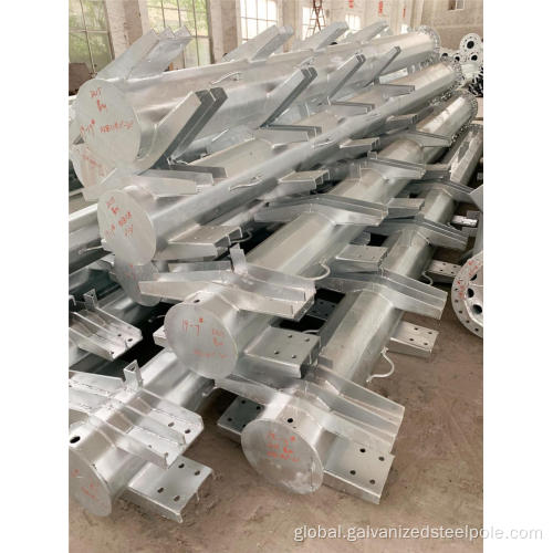 11M Electricity Transmission Steel Pole 11M double loop electricity transmission steel pole Manufactory